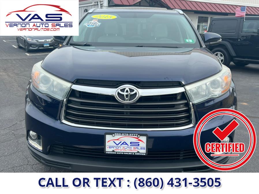 2015 Toyota Highlander AWD 4dr V6 Limited (Natl), available for sale in Manchester, Connecticut | Vernon Auto Sale & Service. Manchester, Connecticut 2015 Toyota Highlander AWD 4dr V6 Limited (Natl), available for sale in Manchester, Connecticut | Vernon Auto Sale & Service. Manchester, Connecticut