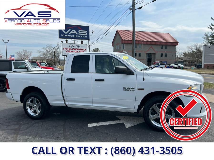 2018 Ram 1500 Express 4x4 Quad Cab 6''4" Box, available for sale in Manchester, Connecticut | Vernon Auto Sale & Service. Manchester, Connecticut 2018 Ram 1500 Express 4x4 Quad Cab 6''4" Box, available for sale in Manchester, Connecticut | Vernon Auto Sale & Service. Manchester, Connecticut