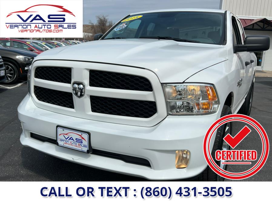 2018 Ram 1500 Express 4x4 Quad Cab 6''4" Box, available for sale in Manchester, Connecticut | Vernon Auto Sale & Service. Manchester, Connecticut 2018 Ram 1500 Express 4x4 Quad Cab 6''4" Box, available for sale in Manchester, Connecticut | Vernon Auto Sale & Service. Manchester, Connecticut