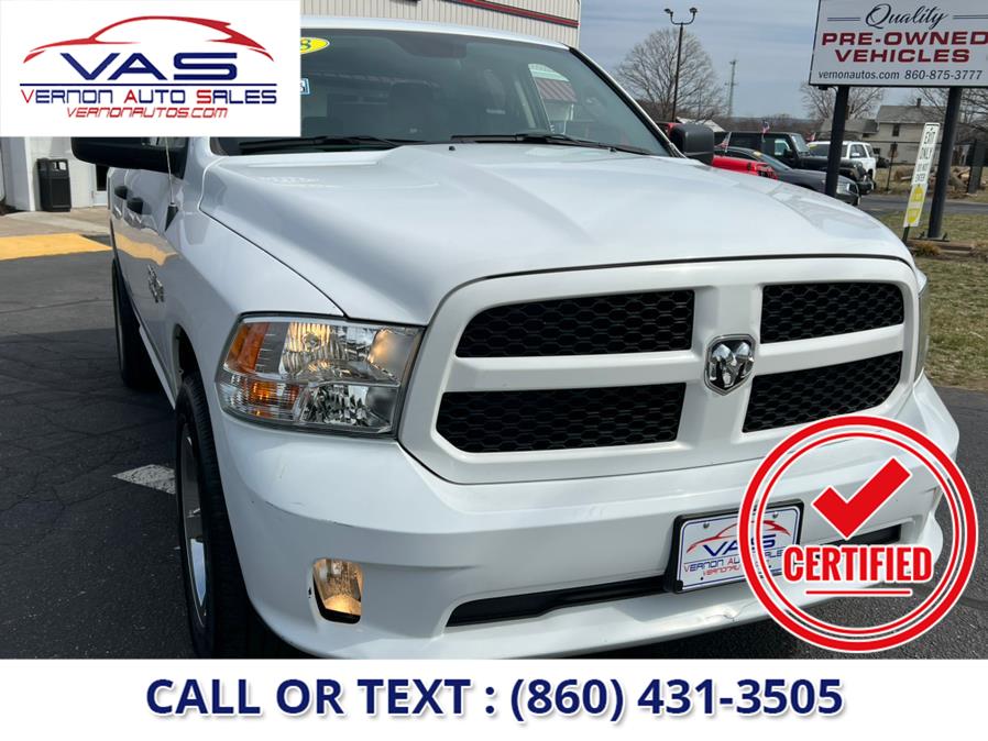 2018 Ram 1500 Express 4x4 Quad Cab 6''4" Box, available for sale in Manchester, Connecticut | Vernon Auto Sale & Service. Manchester, Connecticut 2018 Ram 1500 Express 4x4 Quad Cab 6''4" Box, available for sale in Manchester, Connecticut | Vernon Auto Sale & Service. Manchester, Connecticut