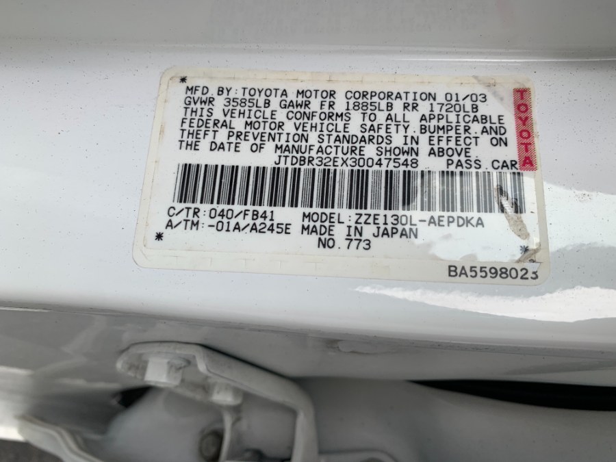2003 Toyota Corolla 4dr Sdn CE Auto, available for sale in Garden Grove, California | Speedline Motors. Garden Grove, California 2003 Toyota Corolla 4dr Sdn CE Auto, available for sale in Garden Grove, California | Speedline Motors. Garden Grove, California