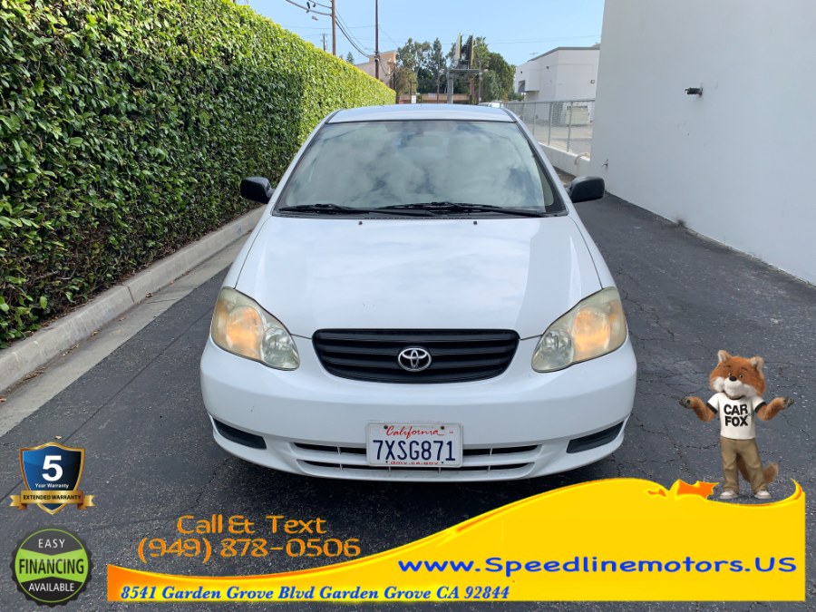 2003 Toyota Corolla 4dr Sdn CE Auto, available for sale in Garden Grove, California | Speedline Motors. Garden Grove, California 2003 Toyota Corolla 4dr Sdn CE Auto, available for sale in Garden Grove, California | Speedline Motors. Garden Grove, California