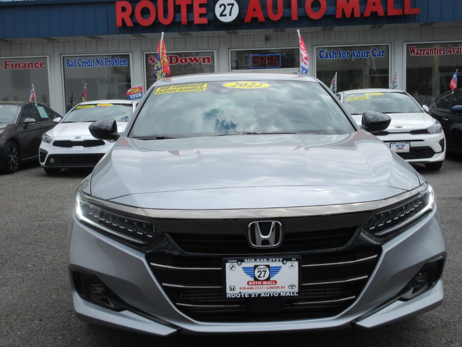 2022 Honda Accord Sedan Sport 1.5T CVT, available for sale in Linden, New Jersey | Route 27 Auto Mall. Linden, New Jersey 2022 Honda Accord Sedan Sport 1.5T CVT, available for sale in Linden, New Jersey | Route 27 Auto Mall. Linden, New Jersey