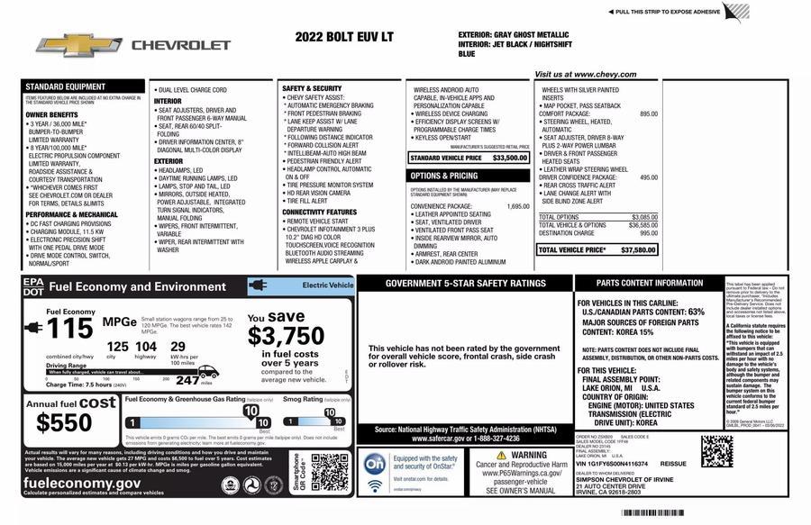 2022 Chevrolet Bolt Euv 2LT Hatchback 4D, available for sale in Costa Mesa, California | Ideal Motors. Costa Mesa, California 2022 Chevrolet Bolt Euv 2LT Hatchback 4D, available for sale in Costa Mesa, California | Ideal Motors. Costa Mesa, California
