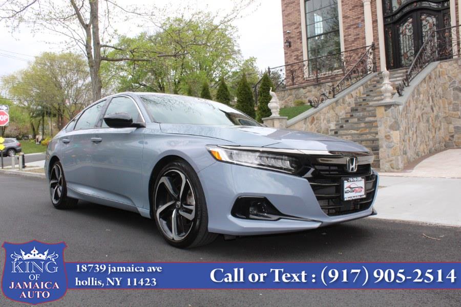 2021 Honda Accord Sedan Sport 1.5T CVT, available for sale in Hollis, New York | King of Jamaica Auto Inc. Hollis, New York 2021 Honda Accord Sedan Sport 1.5T CVT, available for sale in Hollis, New York | King of Jamaica Auto Inc. Hollis, New York