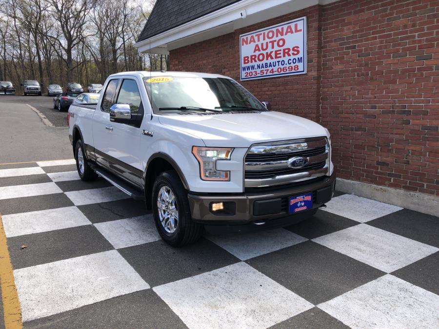 2015 Ford F-150 4WD SuperCab Lariat, available for sale in Waterbury, Connecticut | National Auto Brokers, Inc.. Waterbury, Connecticut
