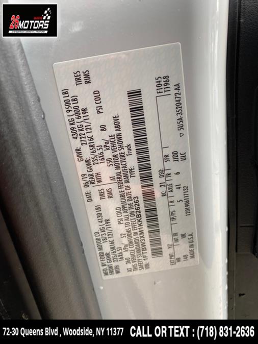 2019 Ford Transit Van T-350 148" EL Hi Rf 9500 GVWR Sliding RH Dr, available for sale in Woodside, New York | 26 Motors Queens. Woodside, New York 2019 Ford Transit Van T-350 148" EL Hi Rf 9500 GVWR Sliding RH Dr, available for sale in Woodside, New York | 26 Motors Queens. Woodside, New York