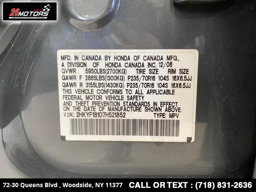 2007 Honda Pilot 4WD 4dr LX, available for sale in Woodside, New York | 26 Motors Queens. Woodside, New York 2007 Honda Pilot 4WD 4dr LX, available for sale in Woodside, New York | 26 Motors Queens. Woodside, New York