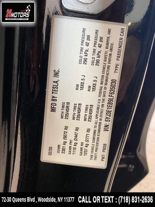 2020 Tesla Model 3 Long Range AWD, available for sale in Woodside, New York | 26 Motors Queens. Woodside, New York 2020 Tesla Model 3 Long Range AWD, available for sale in Woodside, New York | 26 Motors Queens. Woodside, New York