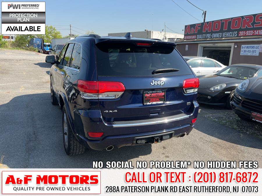 2015 Jeep Grand Cherokee 4WD 4dr Overland, available for sale in East Rutherford, New Jersey | A&F Motors LLC. East Rutherford, New Jersey 2015 Jeep Grand Cherokee 4WD 4dr Overland, available for sale in East Rutherford, New Jersey | A&F Motors LLC. East Rutherford, New Jersey