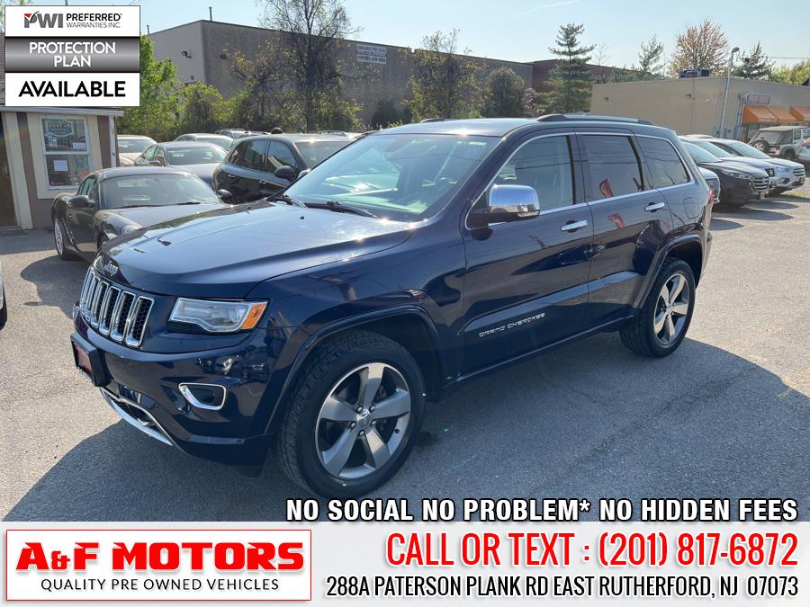2015 Jeep Grand Cherokee 4WD 4dr Overland, available for sale in East Rutherford, New Jersey | A&F Motors LLC. East Rutherford, New Jersey 2015 Jeep Grand Cherokee 4WD 4dr Overland, available for sale in East Rutherford, New Jersey | A&F Motors LLC. East Rutherford, New Jersey