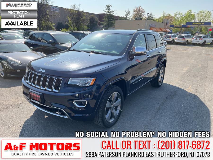 2015 Jeep Grand Cherokee 4WD 4dr Overland, available for sale in East Rutherford, New Jersey | A&F Motors LLC. East Rutherford, New Jersey