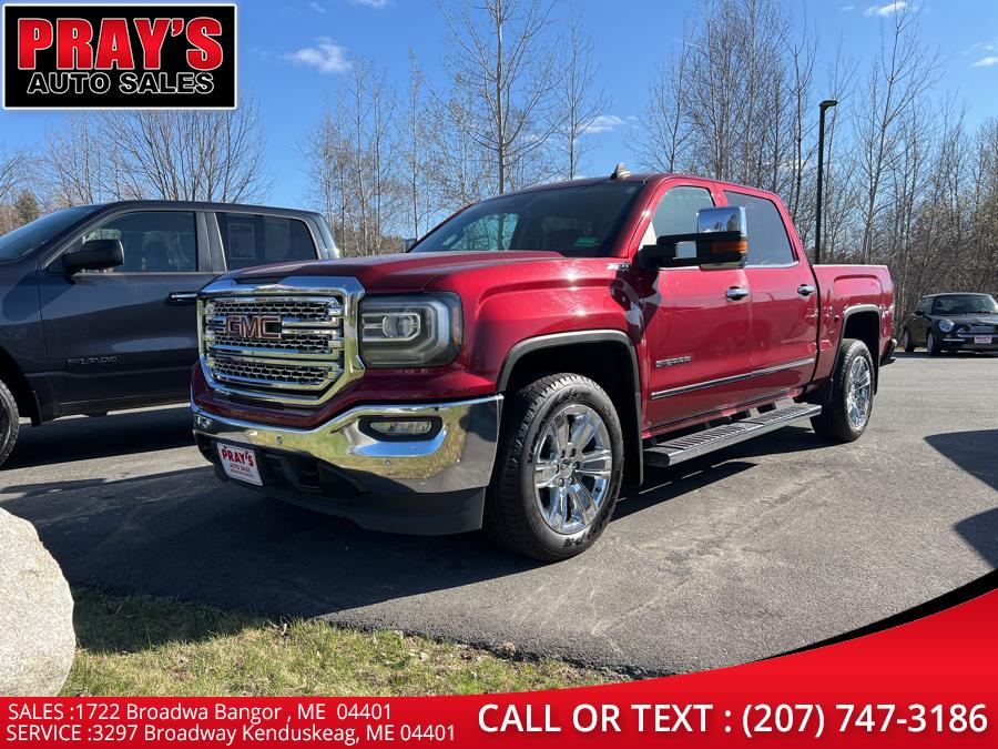 2018 GMC Sierra 1500 4WD Crew Cab 143.5" SLT, available for sale in Bangor , Maine | Pray's Auto Sales . Bangor , Maine