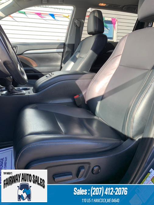2019 Toyota Highlander XLE AWD Leahter XLE V6 AWD (Natl), available for sale in Hancock, Maine | Fairway Auto Sales. Hancock, Maine 2019 Toyota Highlander XLE AWD Leahter XLE V6 AWD (Natl), available for sale in Hancock, Maine | Fairway Auto Sales. Hancock, Maine