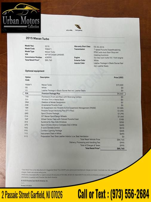 2015 Porsche Macan Turbo, available for sale in Garfield, New Jersey | Urban Motors Collection. Garfield, New Jersey 2015 Porsche Macan Turbo, available for sale in Garfield, New Jersey | Urban Motors Collection. Garfield, New Jersey