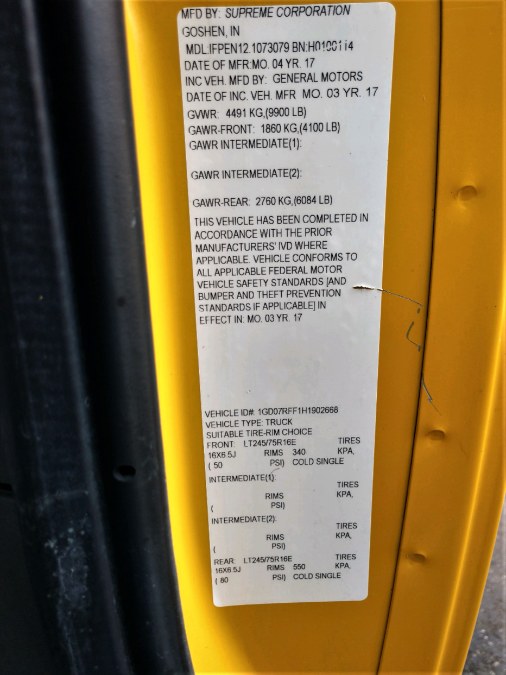 2017 GMC SAVANA 3500 12 FT BOX TRUCK SRW 139" WB CUTAWAY, available for sale in COPIAGUE, New York | Warwick Auto Sales Inc. COPIAGUE, New York 2017 GMC SAVANA 3500 12 FT BOX TRUCK SRW 139" WB CUTAWAY, available for sale in COPIAGUE, New York | Warwick Auto Sales Inc. COPIAGUE, New York