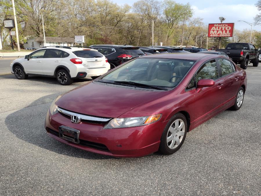 2008 Honda Civic Sdn 4dr Auto LX, available for sale in Chicopee, Massachusetts | Matts Auto Mall LLC. Chicopee, Massachusetts