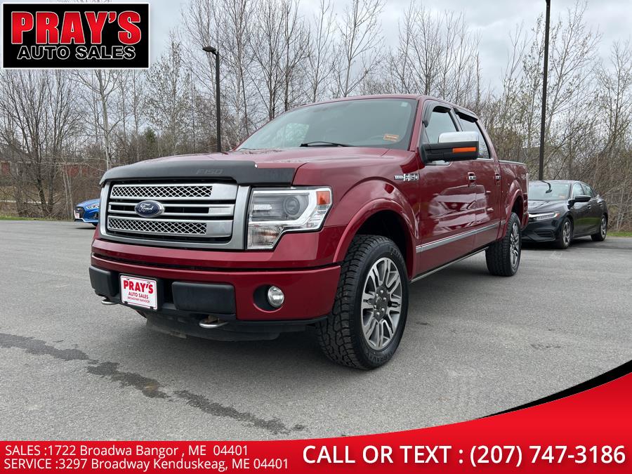 2013 Ford F-150 4WD SuperCrew 145" Platinum, available for sale in Bangor , Maine | Pray's Auto Sales . Bangor , Maine