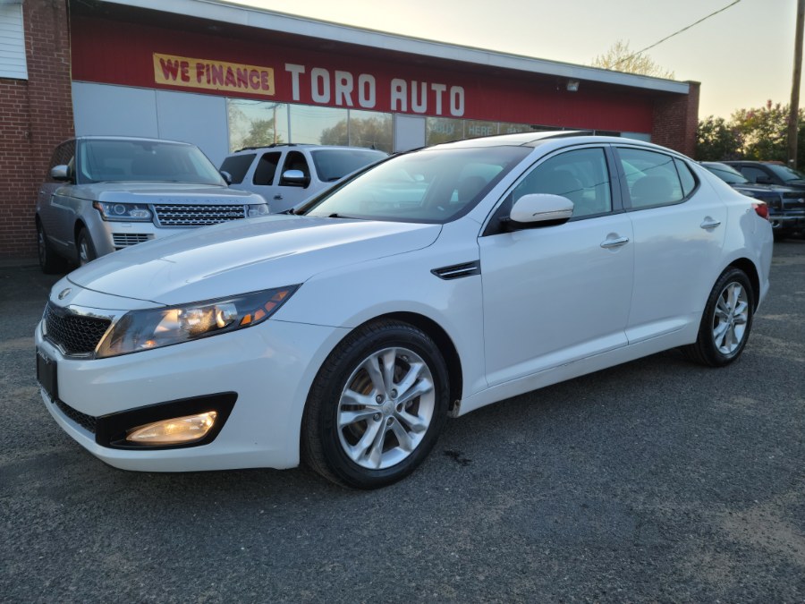 2013 Kia Optima 4dr Sdn EX Leather Double Navi Panoramic Roof, available for sale in East Windsor, Connecticut | Toro Auto. East Windsor, Connecticut