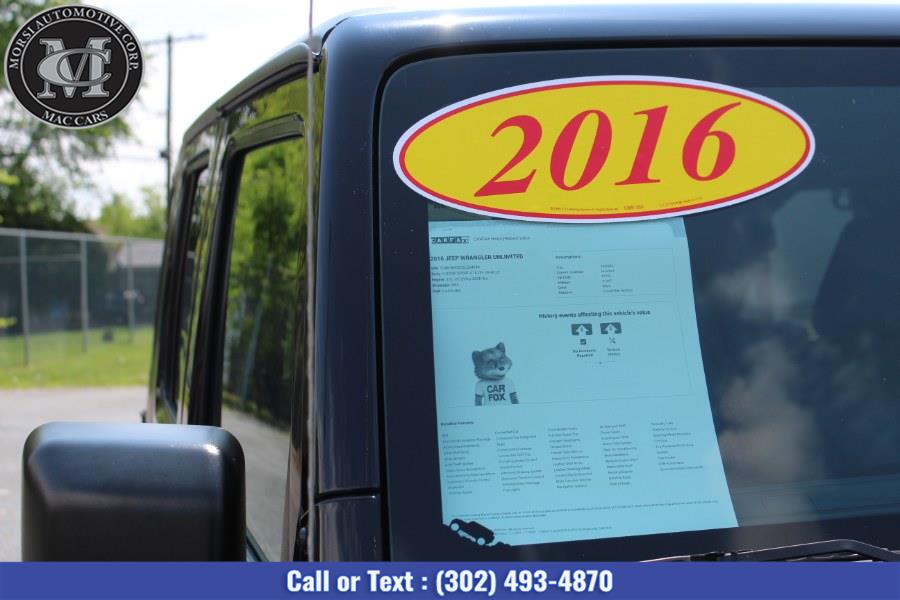2016 Jeep Wrangler Unlimited 4WD 4dr Sahara, available for sale in New Castle, Delaware | Morsi Automotive Corp. New Castle, Delaware 2016 Jeep Wrangler Unlimited 4WD 4dr Sahara, available for sale in New Castle, Delaware | Morsi Automotive Corp. New Castle, Delaware