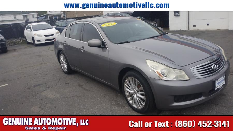2007 Infiniti G35 Sedan 4dr Auto G35x AWD, available for sale in East Hartford, Connecticut | Genuine Automotive LLC. East Hartford, Connecticut 2007 Infiniti G35 Sedan 4dr Auto G35x AWD, available for sale in East Hartford, Connecticut | Genuine Automotive LLC. East Hartford, Connecticut