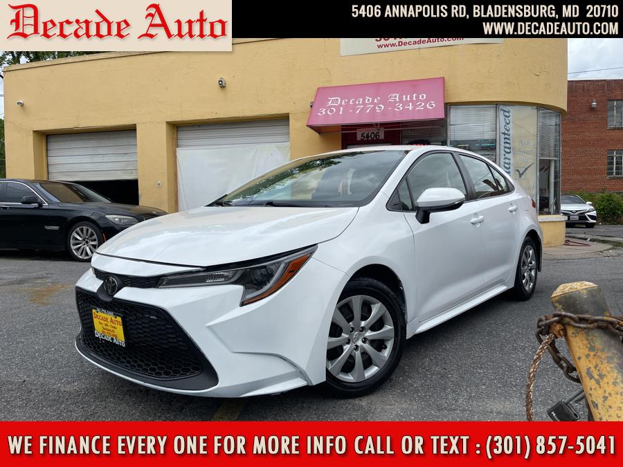 2020 Toyota Corolla LE CVT (Natl), available for sale in Bladensburg, Maryland | Decade Auto. Bladensburg, Maryland 2020 Toyota Corolla LE CVT (Natl), available for sale in Bladensburg, Maryland | Decade Auto. Bladensburg, Maryland