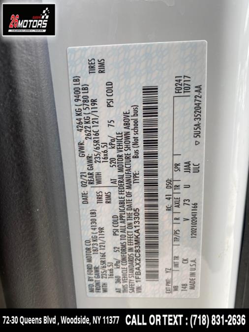 2021 Ford Transit Passenger Wagon T-350 148" Med Roof XL RWD, available for sale in Woodside, New York | 26 Motors Queens. Woodside, New York 2021 Ford Transit Passenger Wagon T-350 148" Med Roof XL RWD, available for sale in Woodside, New York | 26 Motors Queens. Woodside, New York