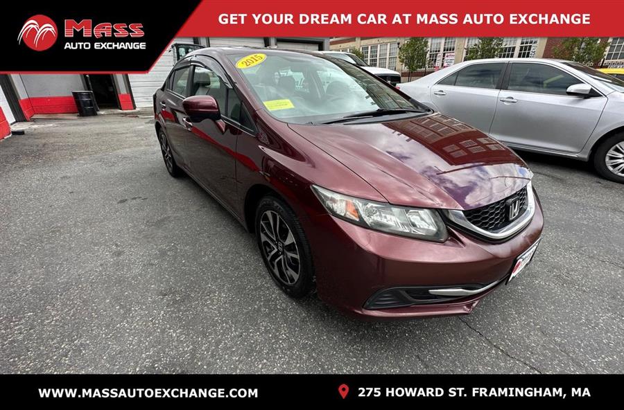 2015 Honda Civic EX, available for sale in Framingham, Massachusetts | Mass Auto Exchange. Framingham, Massachusetts 2015 Honda Civic EX, available for sale in Framingham, Massachusetts | Mass Auto Exchange. Framingham, Massachusetts