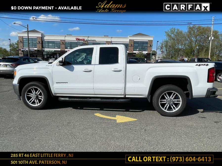 2015 GMC Sierra 1500 4WD Double Cab 143.5" SLE, available for sale in Paterson, New Jersey | Adams Auto Group. Paterson, New Jersey 2015 GMC Sierra 1500 4WD Double Cab 143.5" SLE, available for sale in Paterson, New Jersey | Adams Auto Group. Paterson, New Jersey