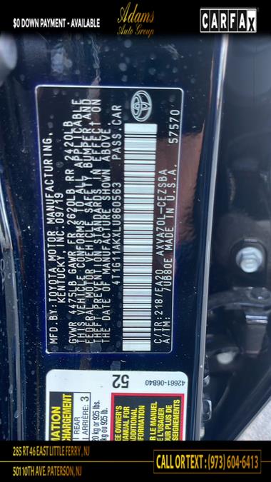 2020 Toyota Camry SE Nightshade Auto (Natl), available for sale in Little Ferry , New Jersey | Adams Auto Group . Little Ferry , New Jersey 2020 Toyota Camry SE Nightshade Auto (Natl), available for sale in Little Ferry , New Jersey | Adams Auto Group . Little Ferry , New Jersey