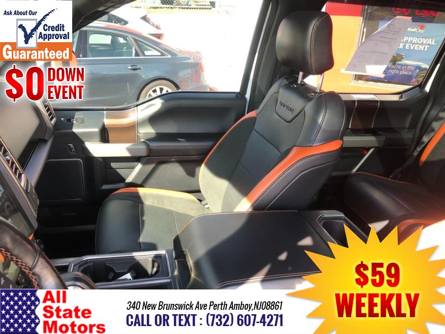 2017 Ford F-150 Raptor 4WD SuperCrew 5.5'' Box, available for sale in Perth Amboy, New Jersey | All State Motor Inc. Perth Amboy, New Jersey 2017 Ford F-150 Raptor 4WD SuperCrew 5.5'' Box, available for sale in Perth Amboy, New Jersey | All State Motor Inc. Perth Amboy, New Jersey