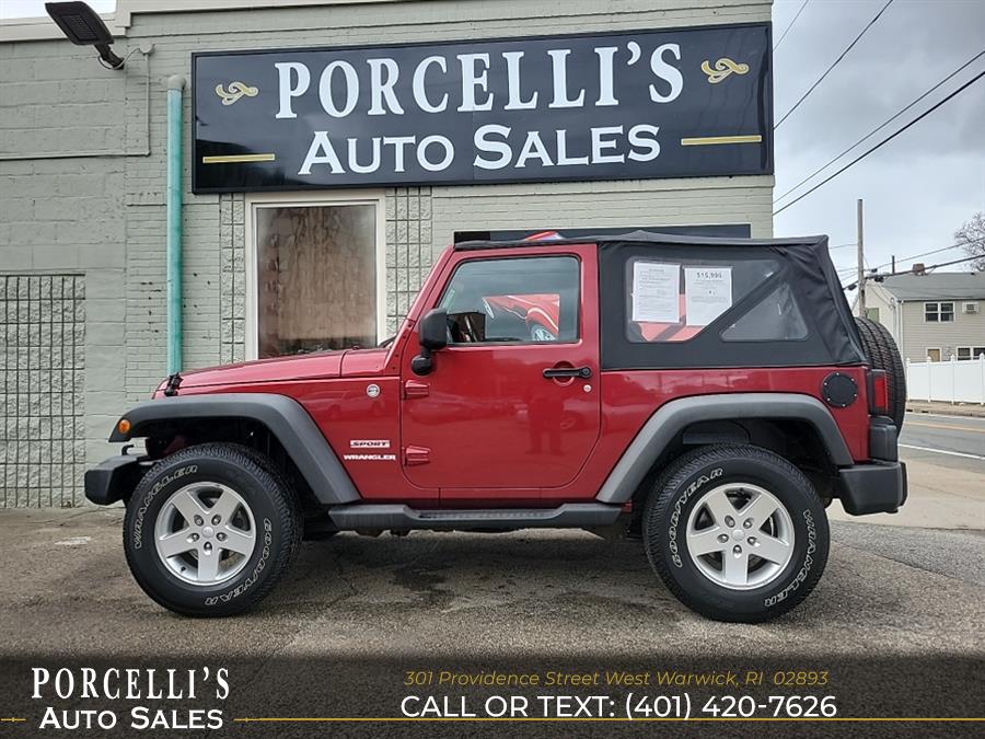 2011 Jeep Wrangler 4WD 2dr Sport, available for sale in West Warwick, Rhode Island | Porcelli's Auto Sales. West Warwick, Rhode Island 2011 Jeep Wrangler 4WD 2dr Sport, available for sale in West Warwick, Rhode Island | Porcelli's Auto Sales. West Warwick, Rhode Island
