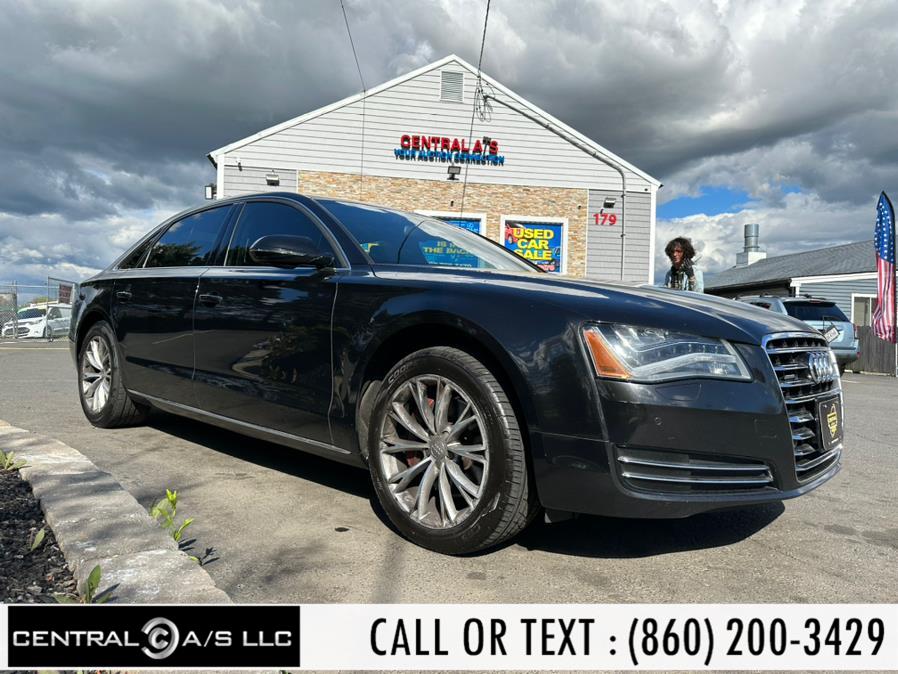 2013 Audi A8 L 4dr Sdn 3.0L, available for sale in East Windsor, Connecticut | Central A/S LLC. East Windsor, Connecticut 2013 Audi A8 L 4dr Sdn 3.0L, available for sale in East Windsor, Connecticut | Central A/S LLC. East Windsor, Connecticut