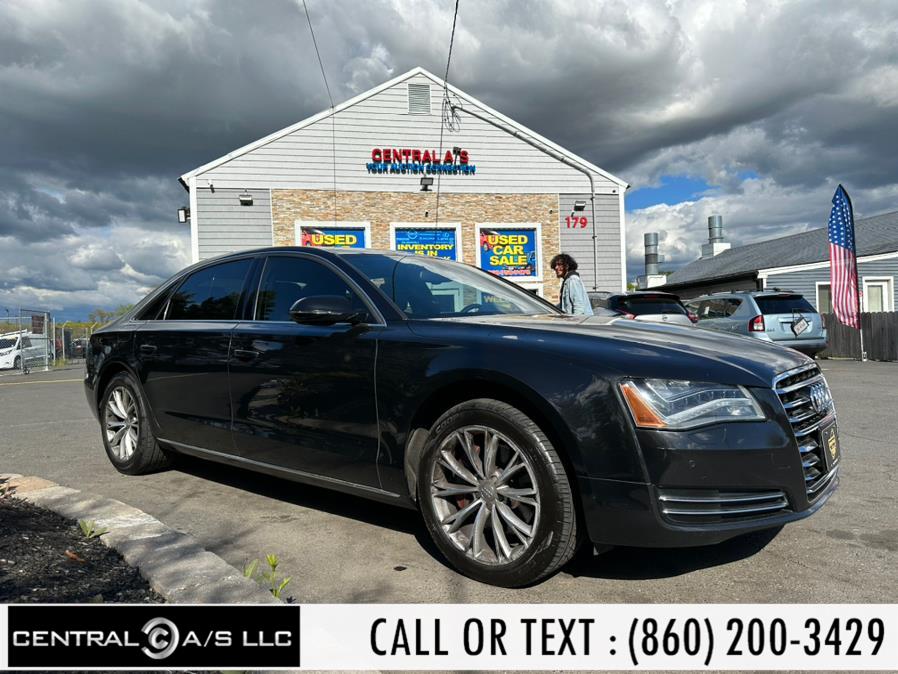 2013 Audi A8 L 4dr Sdn 3.0L, available for sale in East Windsor, Connecticut | Central A/S LLC. East Windsor, Connecticut 2013 Audi A8 L 4dr Sdn 3.0L, available for sale in East Windsor, Connecticut | Central A/S LLC. East Windsor, Connecticut
