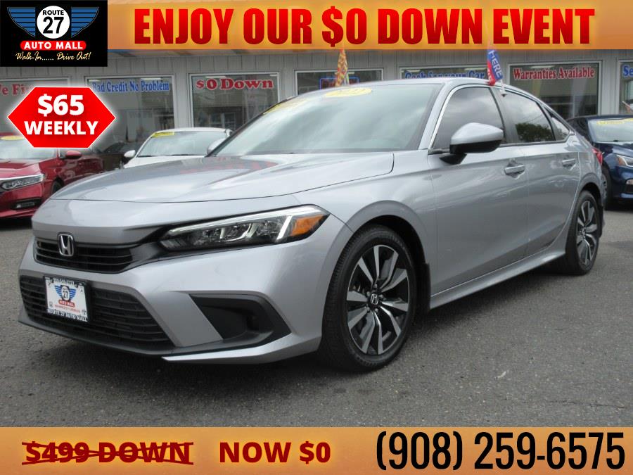 2022 Honda Civic Sedan EX CVT, available for sale in Linden, New Jersey | Route 27 Auto Mall. Linden, New Jersey