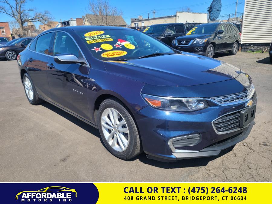 2018 Chevrolet Malibu 4dr Sdn LT w/1LT, available for sale in Bridgeport, Connecticut | Affordable Motors Inc. Bridgeport, Connecticut 2018 Chevrolet Malibu 4dr Sdn LT w/1LT, available for sale in Bridgeport, Connecticut | Affordable Motors Inc. Bridgeport, Connecticut