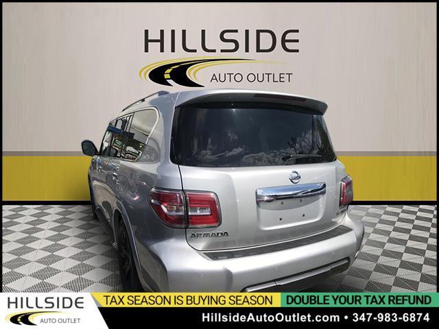 2019 Nissan Armada Platinum, available for sale in Jamaica, New York | Hillside Auto Outlet. Jamaica, New York 2019 Nissan Armada Platinum, available for sale in Jamaica, New York | Hillside Auto Outlet. Jamaica, New York
