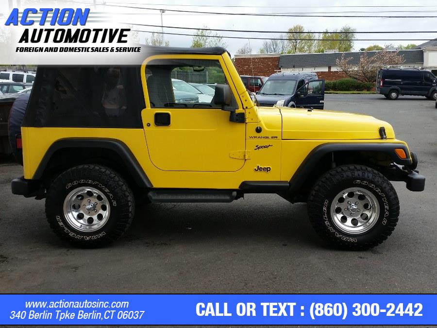 2002 Jeep Wrangler 2dr Sport, available for sale in Berlin, Connecticut | Action Automotive. Berlin, Connecticut 2002 Jeep Wrangler 2dr Sport, available for sale in Berlin, Connecticut | Action Automotive. Berlin, Connecticut