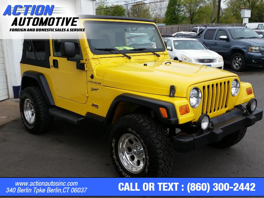 2002 Jeep Wrangler 2dr Sport, available for sale in Berlin, Connecticut | Action Automotive. Berlin, Connecticut 2002 Jeep Wrangler 2dr Sport, available for sale in Berlin, Connecticut | Action Automotive. Berlin, Connecticut