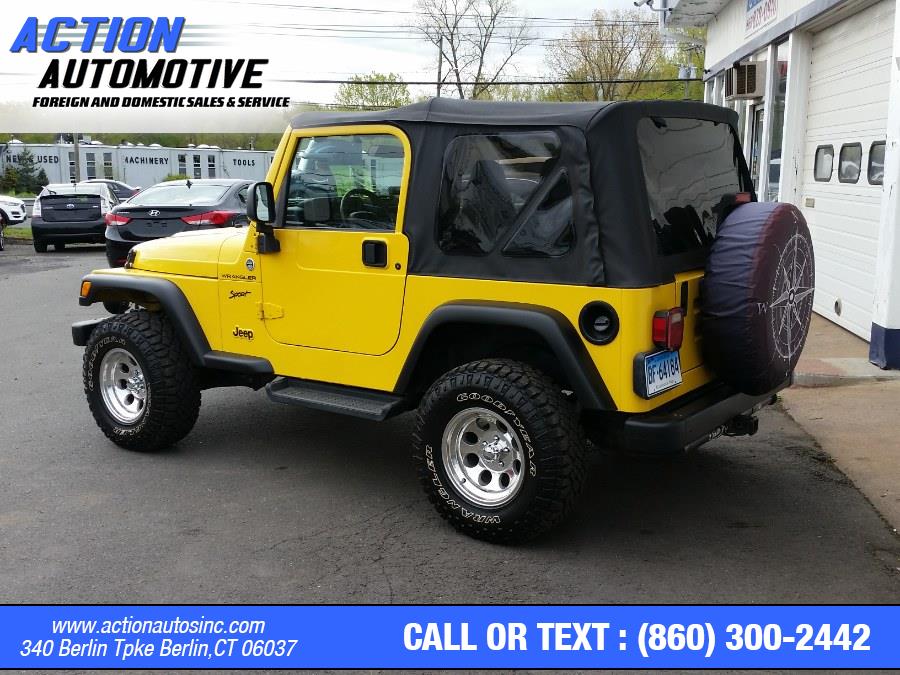 2002 Jeep Wrangler 2dr Sport, available for sale in Berlin, Connecticut | Action Automotive. Berlin, Connecticut 2002 Jeep Wrangler 2dr Sport, available for sale in Berlin, Connecticut | Action Automotive. Berlin, Connecticut