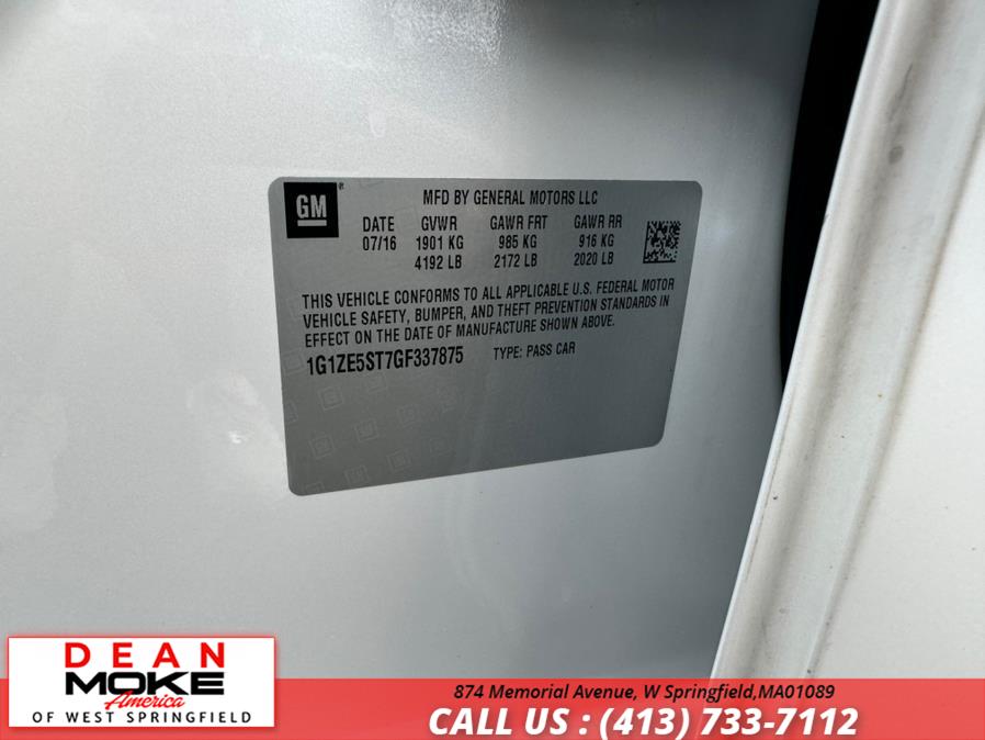 2016 Chevrolet Malibu 4dr Sdn LT w/1LT, available for sale in W Springfield, Massachusetts | Dean Moke America of West Springfield. W Springfield, Massachusetts 2016 Chevrolet Malibu 4dr Sdn LT w/1LT, available for sale in W Springfield, Massachusetts | Dean Moke America of West Springfield. W Springfield, Massachusetts