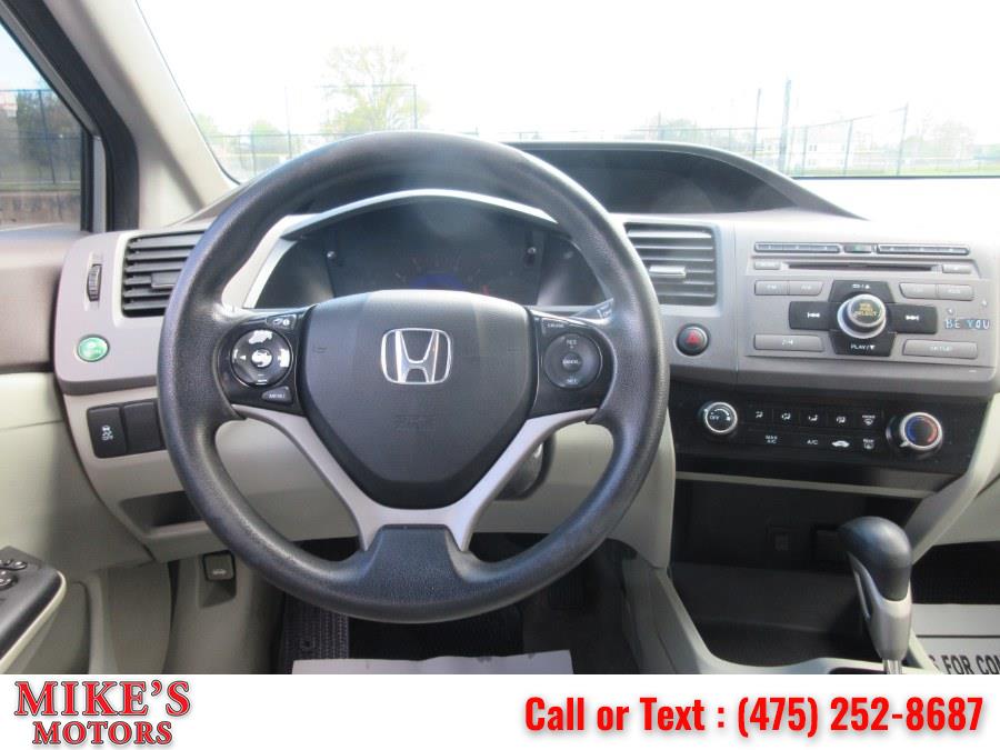2012 Honda Civic Sdn 4dr Auto LX, available for sale in Stratford, Connecticut | Mike's Motors LLC. Stratford, Connecticut 2012 Honda Civic Sdn 4dr Auto LX, available for sale in Stratford, Connecticut | Mike's Motors LLC. Stratford, Connecticut