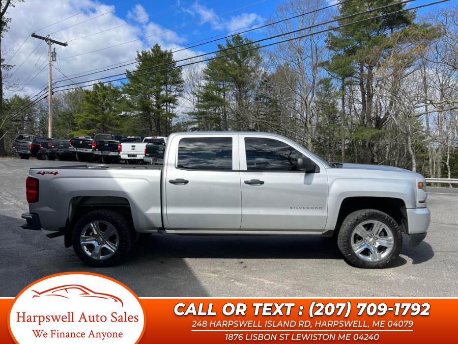 2018 Chevrolet Silverado 1500 4WD Crew Cab 143.5" Custom, available for sale in Harpswell, Maine | Harpswell Auto Sales Inc. Harpswell, Maine 2018 Chevrolet Silverado 1500 4WD Crew Cab 143.5" Custom, available for sale in Harpswell, Maine | Harpswell Auto Sales Inc. Harpswell, Maine
