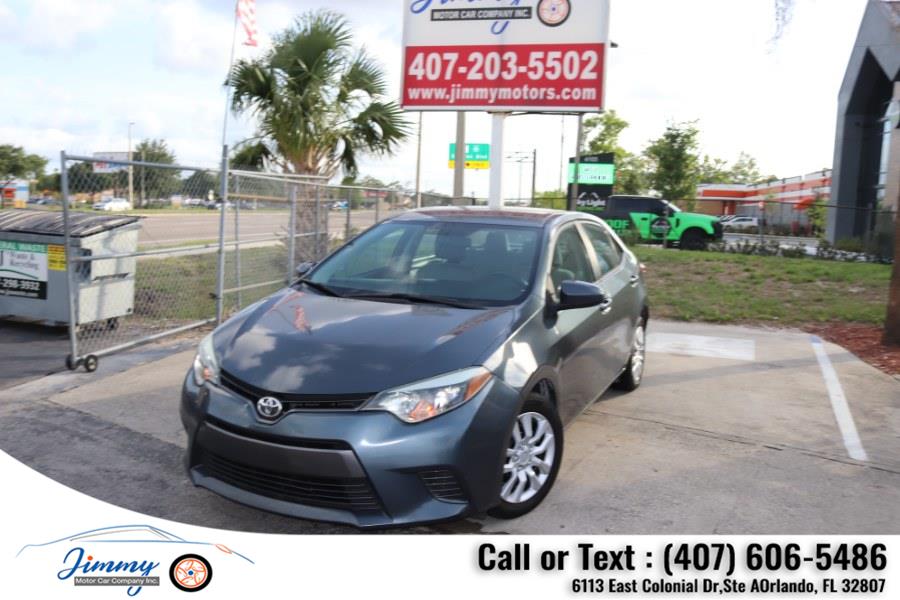 2015 Toyota Corolla 4dr Sdn CVT LE (Natl), available for sale in Orlando, Florida | Jimmy Motor Car Company Inc. Orlando, Florida 2015 Toyota Corolla 4dr Sdn CVT LE (Natl), available for sale in Orlando, Florida | Jimmy Motor Car Company Inc. Orlando, Florida