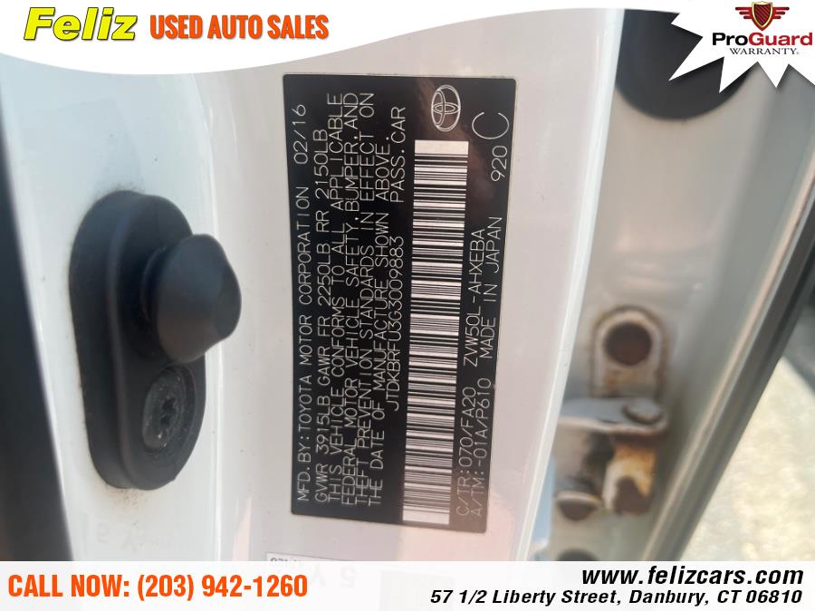 2016 Toyota Prius 5dr HB Two (Natl), available for sale in Danbury, Connecticut | Feliz Used Auto Sales. Danbury, Connecticut 2016 Toyota Prius 5dr HB Two (Natl), available for sale in Danbury, Connecticut | Feliz Used Auto Sales. Danbury, Connecticut