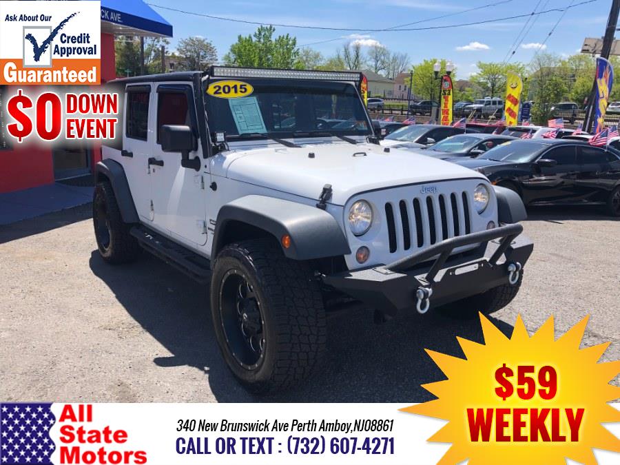 2015 Jeep Wrangler Unlimited 4WD 4dr Sport, available for sale in Perth Amboy, New Jersey | All State Motor Inc. Perth Amboy, New Jersey 2015 Jeep Wrangler Unlimited 4WD 4dr Sport, available for sale in Perth Amboy, New Jersey | All State Motor Inc. Perth Amboy, New Jersey