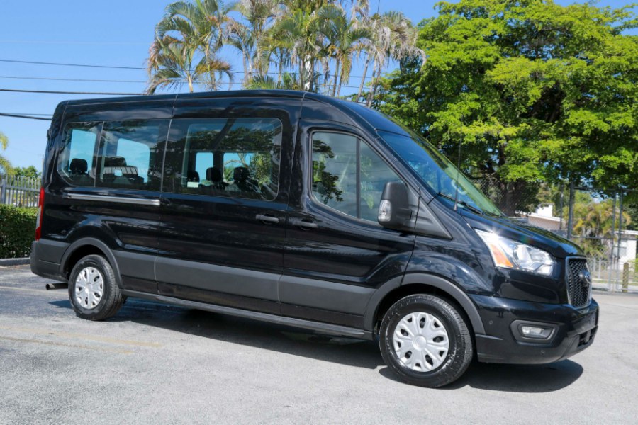 2021 Ford Transit Passenger Wagon T-350 148" Med Roof XLT RWD, available for sale in Miami, Florida | 26 Motors Miami. Miami, Florida