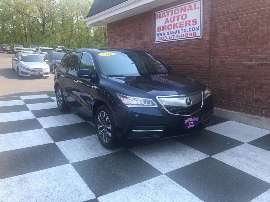 2016 Acura MDX SH-AWD 4dr w/Tech, available for sale in Waterbury, Connecticut | National Auto Brokers, Inc.. Waterbury, Connecticut