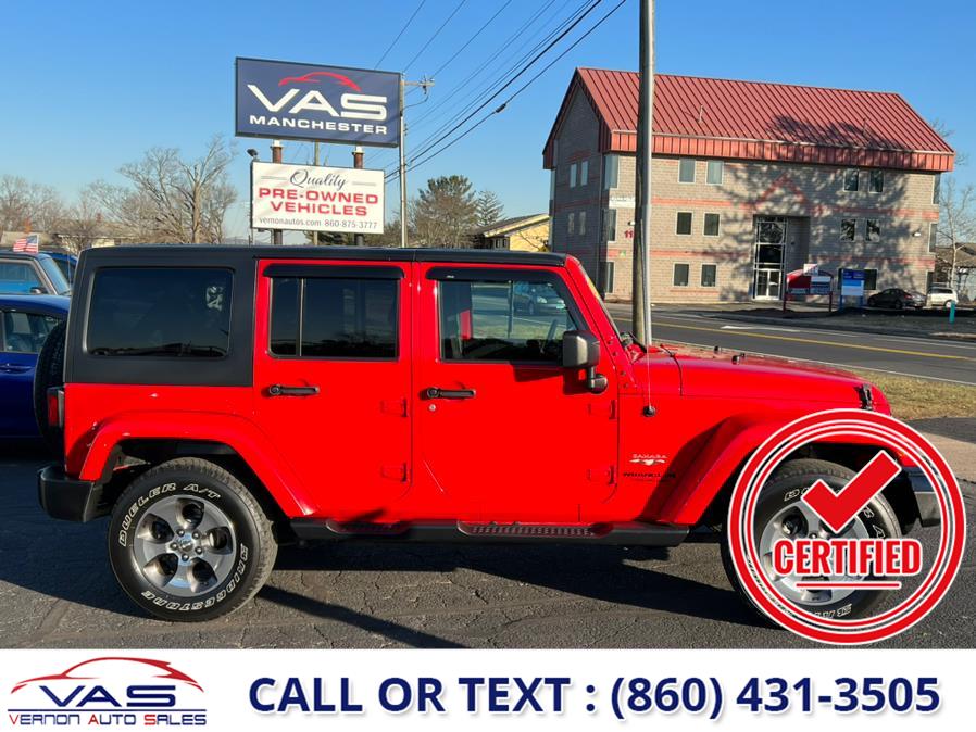 2017 Jeep Wrangler Unlimited Sahara 4x4, available for sale in Manchester, Connecticut | Vernon Auto Sale & Service. Manchester, Connecticut 2017 Jeep Wrangler Unlimited Sahara 4x4, available for sale in Manchester, Connecticut | Vernon Auto Sale & Service. Manchester, Connecticut