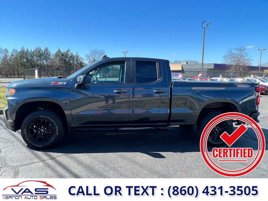 2019 Chevrolet Silverado 1500 4WD Double Cab 147" Custom Trail Boss, available for sale in Manchester, Connecticut | Vernon Auto Sale & Service. Manchester, Connecticut 2019 Chevrolet Silverado 1500 4WD Double Cab 147" Custom Trail Boss, available for sale in Manchester, Connecticut | Vernon Auto Sale & Service. Manchester, Connecticut